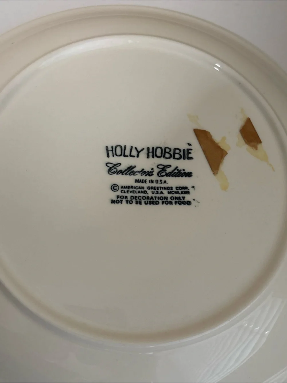 Vintage HOLLY HOBBIE Collector's Edition Plates 70's the time to be happy is now